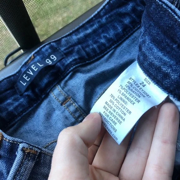 Level 99 by Anthropologie low waist blue slim fit jeans - Picture 2 of 6